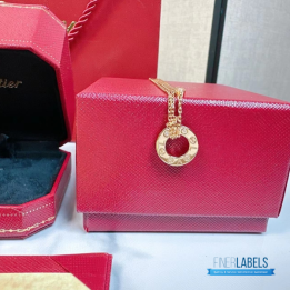 QC Cartier 18K Yellow or Rose Gold Love Necklace