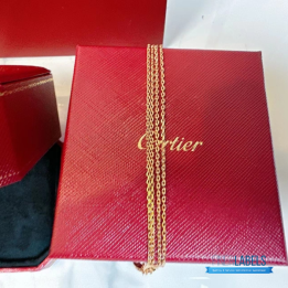 QC Cartier 18K Yellow or Rose Gold Love Necklace