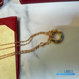 QC Cartier 18K Yellow or Rose Gold Love Necklace