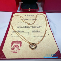 QC Cartier 18K Yellow or Rose Gold Love Necklace