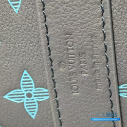 QC Louis Vuitton Keepall Bandoulière 50 Blue Monogram Shadow Leather