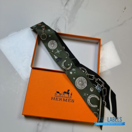QC Hermès C'est la Fête Twilly Scarf