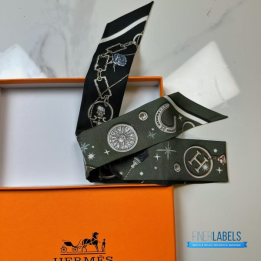 QC Hermès C'est la Fête Twilly Scarf