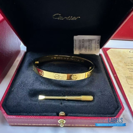 QC Cartier Love Bangle 18K Yellow Gold