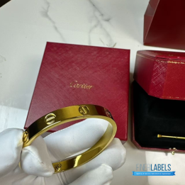 QC Cartier Love Bangle 18K Yellow Gold