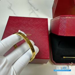 QC Cartier Love Bangle 18K Yellow Gold
