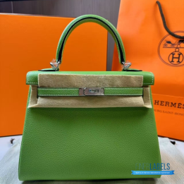 QC Hermes Kelly 25 Green