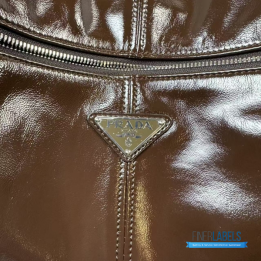 QC Prada Leather Brown Shoulder Bag