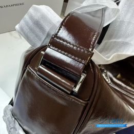 QC Prada Leather Brown Shoulder Bag