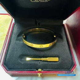 QC Cartier Love Bangle Yellow 16