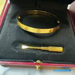 QC Cartier Love Bangle Yellow 16