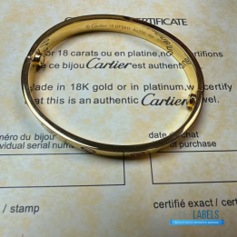 QC Cartier Love Bangle Yellow 16