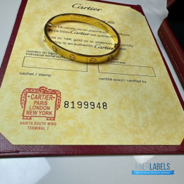 QC Cartier Love Bangle Yellow 16