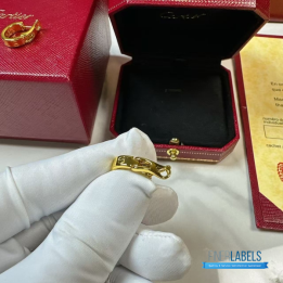 QC Cartier Love Hoop Earrings (Yellow)
