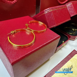 QC Cartier Love Hoop Earring (Big Yellow)
