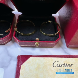 QC Cartier Love Hoop Earring (Big Yellow)