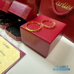 QC Cartier Love Hoop Earring (Big Yellow)