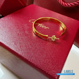 QC Cartier Love Hoop Earring (Big Yellow)