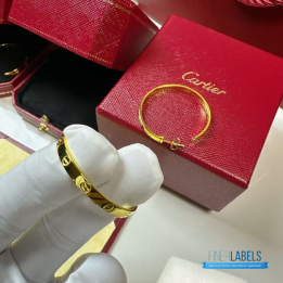 QC Cartier Love Hoop Earring (Big Yellow)