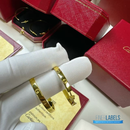 QC Cartier Love Hoop Earring (Big Yellow)