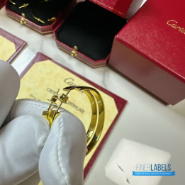 QC Cartier Love Hoop Earring (Big Yellow)
