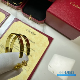 QC Cartier Love Hoop Earring (Big Yellow)