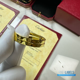 QC Cartier Love Hoop Earring (Big Yellow)