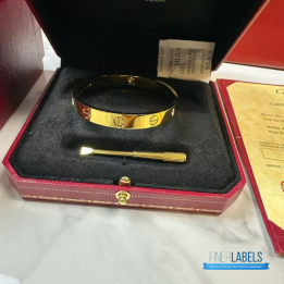 QC Cartier Love Bangle 4Dia (yellow)