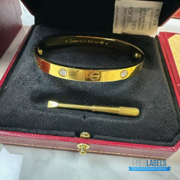 QC Cartier Love Bangle 4Dia (yellow)