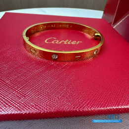 QC Cartier Love Bangle 4Dia (yellow)