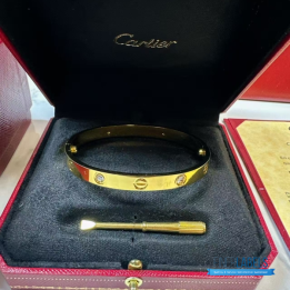 QC Cartier Love Bangle 4Dia (yellow)
