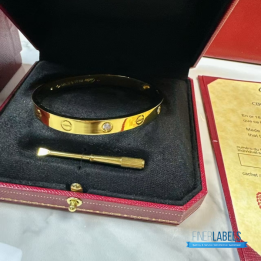 QC Cartier Love Bangle (20) Yellow