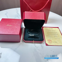 QC Cartier Braided Leather Bracelet
