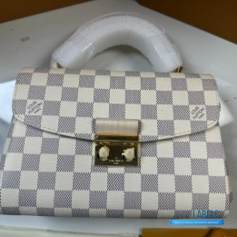QC Louis Vuitton Croisette Handbag in Damier Azur Canvas