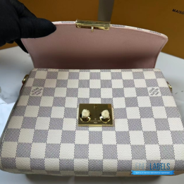 QC Louis Vuitton Croisette Handbag in Damier Azur Canvas