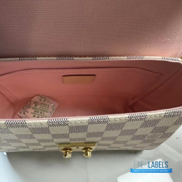 QC Louis Vuitton Croisette Handbag in Damier Azur Canvas