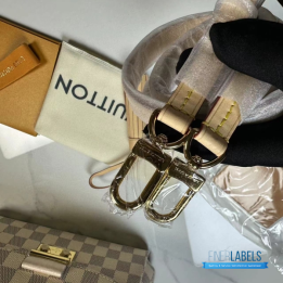 QC Louis Vuitton Croisette Handbag in Damier Azur Canvas