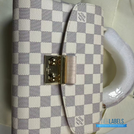 QC Louis Vuitton Croisette Handbag in Damier Azur Canvas