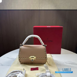 QC Valentino Garavani Small Rockstud Top Handle Bag