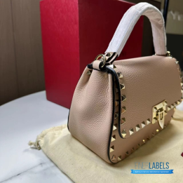 QC Valentino Garavani Small Rockstud Top Handle Bag