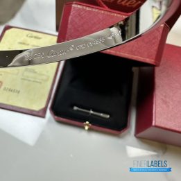 Cartier Love Bangle 18k Silver