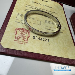 Cartier Love Bangle 18k Silver