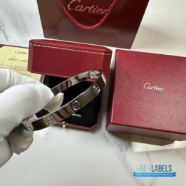 QC Cartier Love Bangle 20k Silver