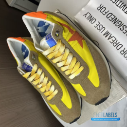 QC Golden Goose Running Marathon Sneakers in Yellow