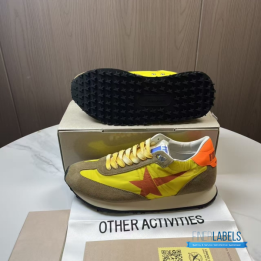 QC Golden Goose Running Marathon Sneakers in Yellow