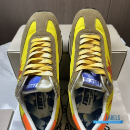 QC Golden Goose Running Marathon Sneakers in Yellow