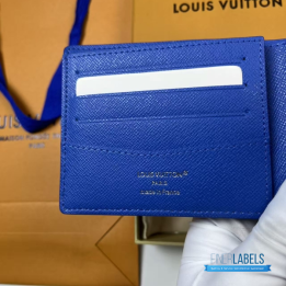 QC Louis Vuitton Slender Wallet in Basketball Blue