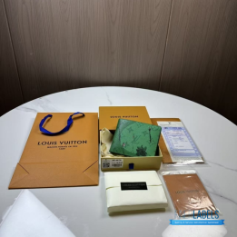 QC Louis Vuitton Slender Wallet in (Golf Green)