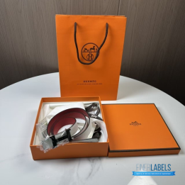 QC Hermes Ladies Belt (white red)