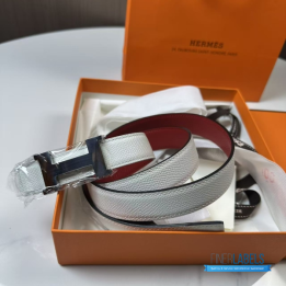 QC Hermes Ladies Belt (white red)